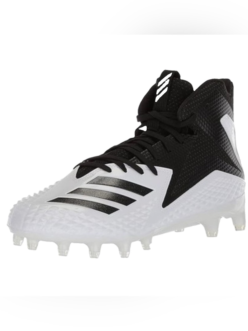 NEW Adidas Freak X Carbon Mid Football Cleats White Black Size 9.5